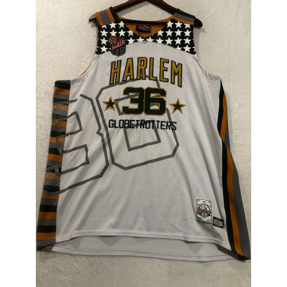 VTG Harlem‎ Globetrotters FUBU Jersey Mens 2XL Basketball Meadowlark 36 Limited